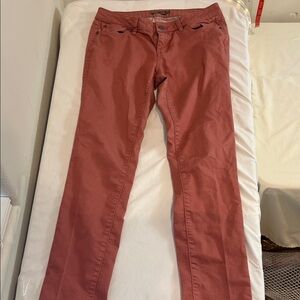 Prana pink denim pants
